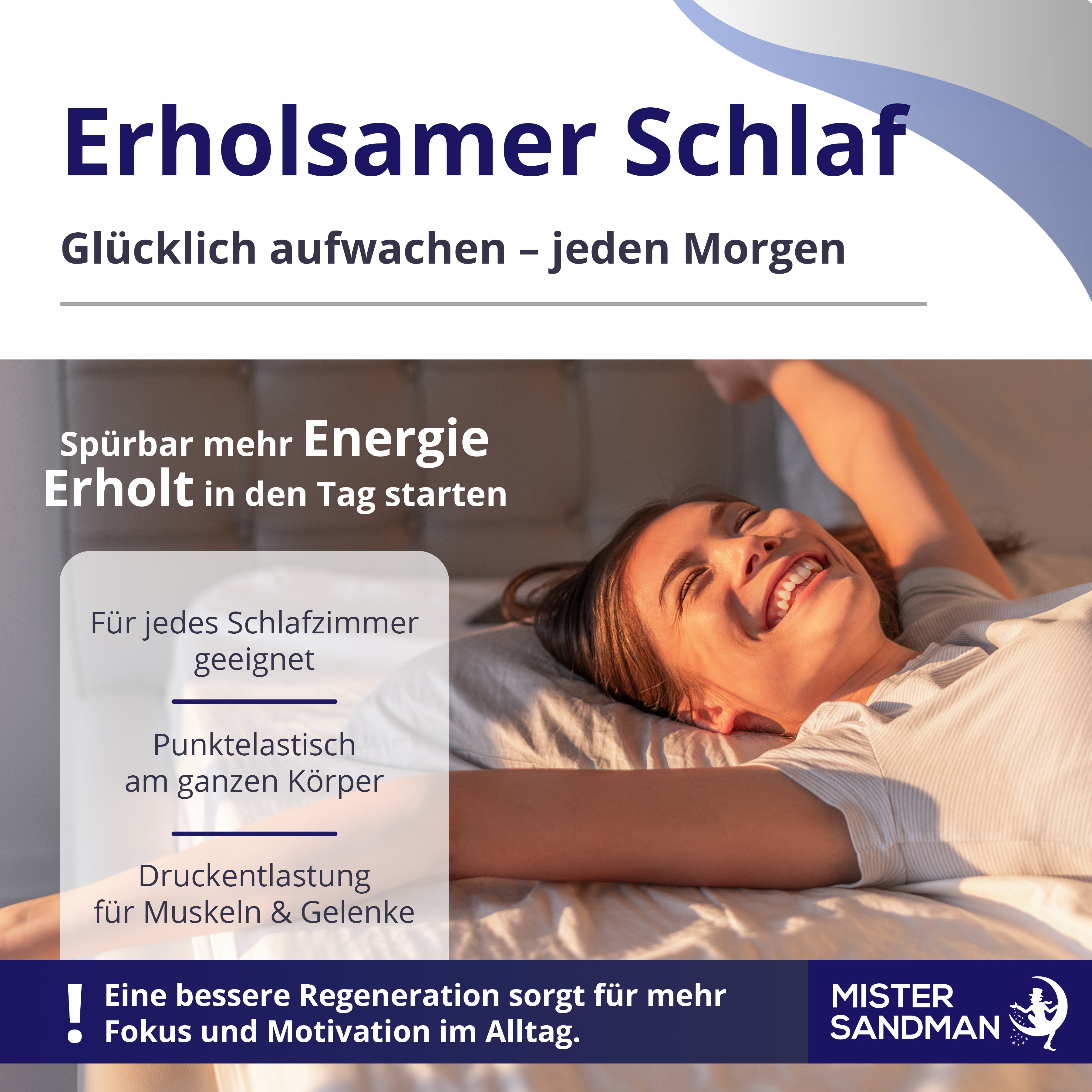 Erholsamer Schlaf: Lattenrost für angenehme Druckentlastung und mehr Energie am Morgen.